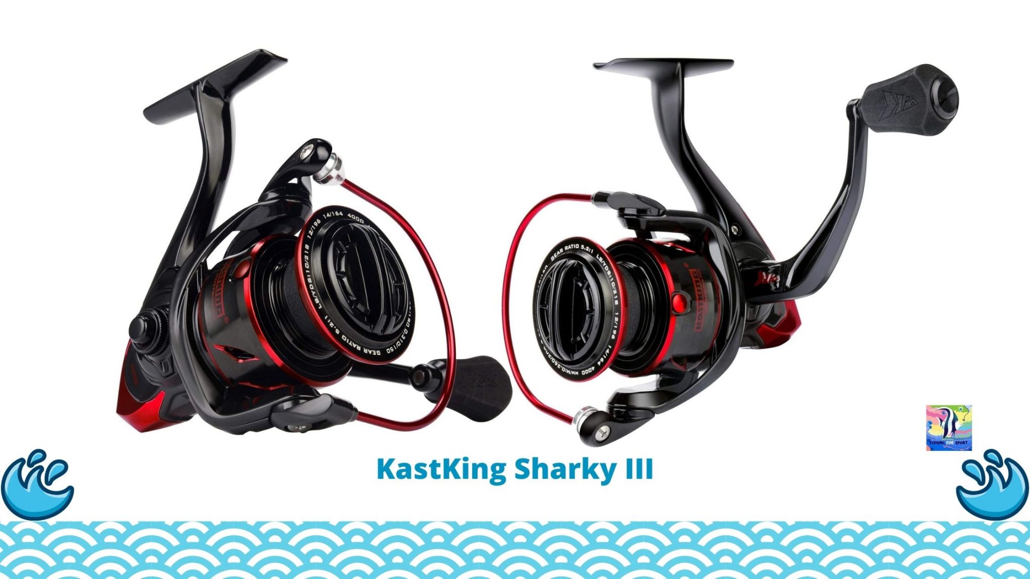 KastKing Sharky III 2000 5.2:1 11 BBs Saltwater Fishing Reel 33LB Graphite Frame 